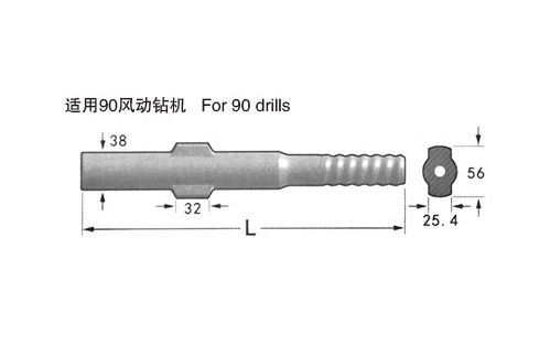 適用90風動鉆機